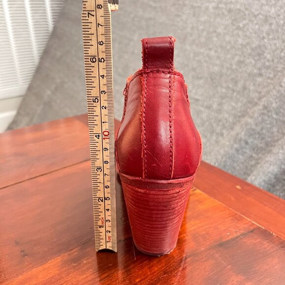 Cotelac Heels EU37, US7, UK4 Red Dress Shoes Formal Women's Made in Portugal - Picture 9 of 10